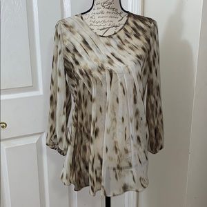 Kenneth Cole Sheer Blouse